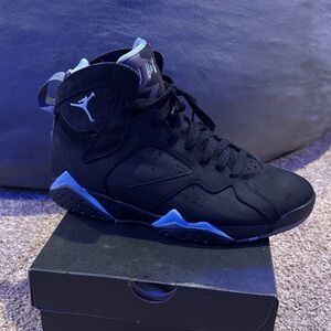 Jordan Athletic Shoes Black and Blue